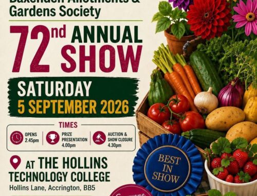 Baxenden Allotments & Gardens Society will be hosting their 72nd Annual Show